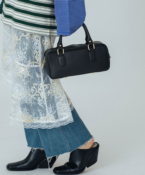 ROSE BUD(ローズバッド)の「(MILLELA FIRENZE)LONG BOSTON BAG(ボストンバッグ・レディース・ブラック/ブラウン・ONE SIZE)」の3枚目の写真