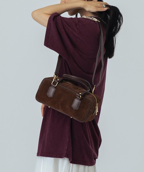 ROSE BUD(ローズバッド)の「(MILLELA FIRENZE)LONG BOSTON BAG(ボストンバッグ・レディース・ブラック/ブラウン・ONE SIZE)」の6枚目の写真