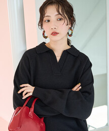 FREAK'S STORE(フリークスストア)の限定展開 ポロ襟 スキッパー ニット プルオーバー(ニット/セーター)