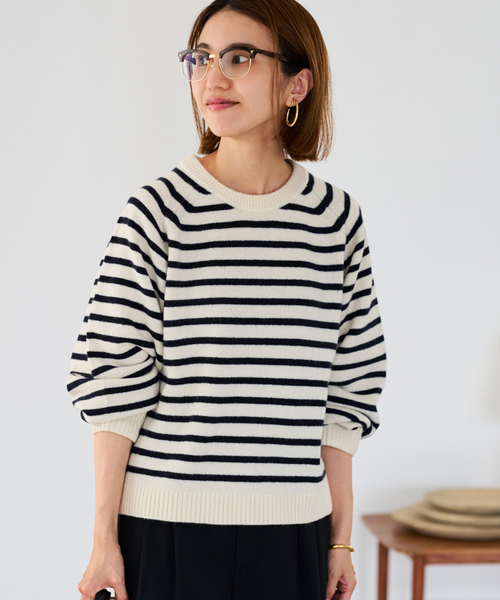 セール】AQUA クルーネックプルオーバー（ニット/セーター