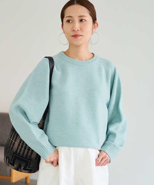 セール】AQUA クルーネックプルオーバー（ニット/セーター
