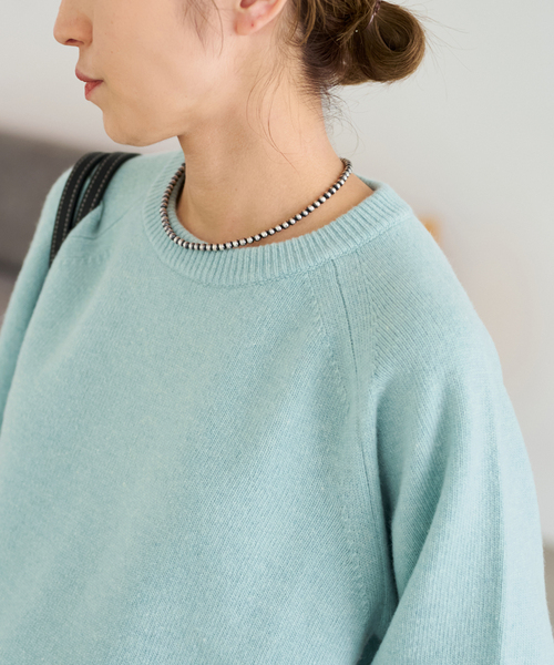 セール】AQUA クルーネックプルオーバー（ニット/セーター