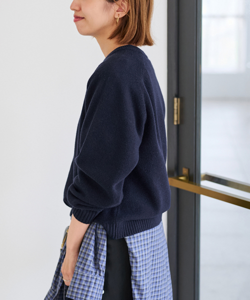 セール】AQUA クルーネックプルオーバー（ニット/セーター