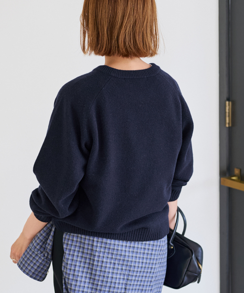 セール】AQUA クルーネックプルオーバー（ニット/セーター