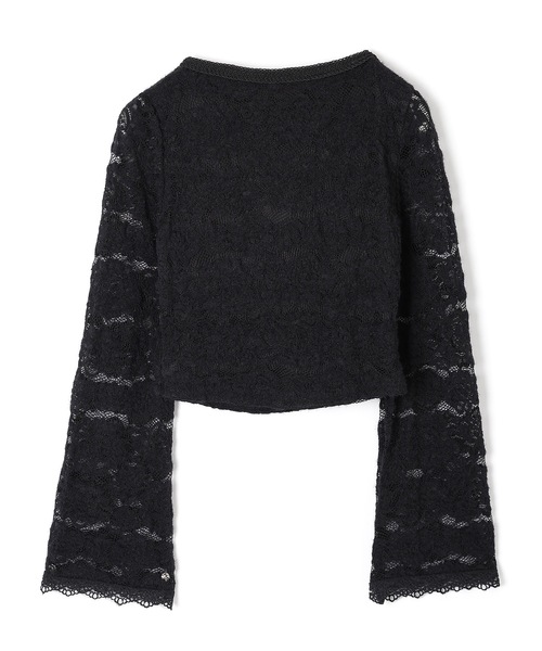 M DOLLY(エムドリー)の「flower lace serica ribbon tops / フラワーレースセリカリボントップス(その他トップス・レディース・ホワイト/ブラック・FREE)」の16枚目の写真
