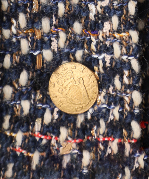 SP】GIOLICAツイードワイドジャケット（ノーカラージャケット