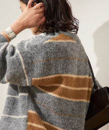 journal standard L'essage | ウールシャギーMIXボーダープルオーバー(ニット/セーター)