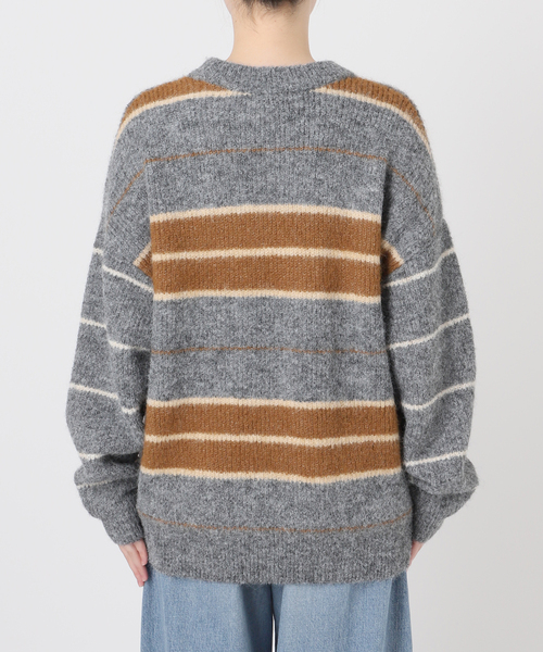 journal standard L'essage（ジャーナルスタンダードレサージュ）の「ウールシャギーMIXボーダープルオーバー（ニット/セーター・レディース・ネイビー/グレー・FREE）」の17枚目の写真