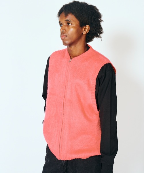 セール】TOWNCRAFT タウンクラフト / SOLID SHAGGY ZIP VEST（ベスト