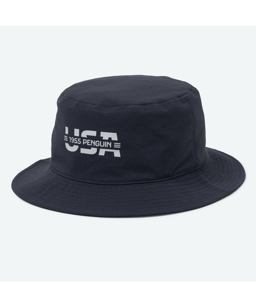 penguin BY MUNSINGWEAR（ペンギン バイ マンシングウェア）の「RIPSTOP HAT（ハット・メンズ・ネイビー/ブラック/グレー・F）」の3枚目の写真