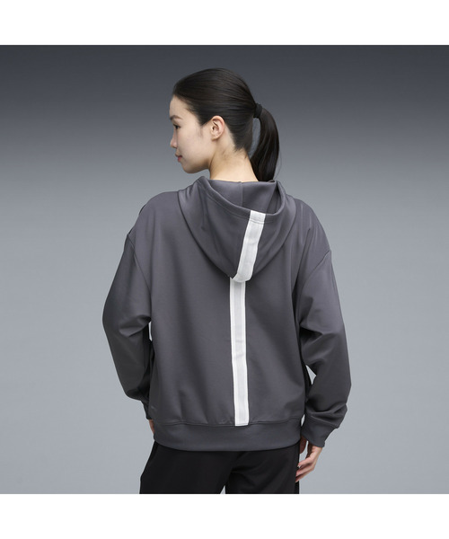 PUMA(プーマ)の「PUMA プーマ ウィメンズ トレーニング トレイン エッジ ニット フルジップ(パーカー・レディース・オフホワイト/ダークグレー・SMALL/MEDIUM/LARGE/X-LARGE)」の3枚目の写真