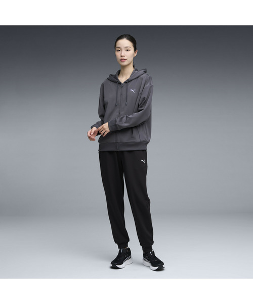 PUMA(プーマ)の「PUMA プーマ ウィメンズ トレーニング トレイン エッジ ニット フルジップ(パーカー・レディース・オフホワイト/ダークグレー・SMALL/MEDIUM/LARGE/X-LARGE)」の4枚目の写真