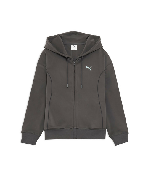 PUMA(プーマ)の「PUMA プーマ ウィメンズ トレーニング トレイン エッジ ニット フルジップ(パーカー・レディース・オフホワイト/ダークグレー・SMALL/MEDIUM/LARGE/X-LARGE)」の5枚目の写真