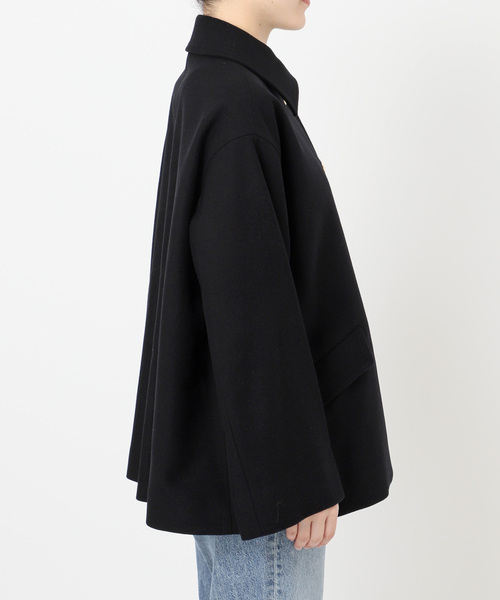 【A&S】Hooded short coat ブラック美品 TRADITIONAL WEATHERWEAR 別注LINTON SHORT*（ステンカラーコート