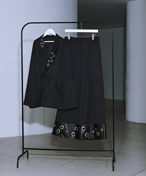 Ellno Loset(エルノロゼット)の「ハトメデザインテーラードジャケット(テーラードジャケット・メンズ・ブラック・X-SMALL/LARGE/MEDIUM/SMALL)」の9枚目の写真