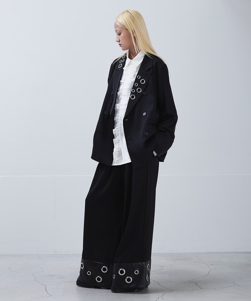 Ellno Loset(エルノロゼット)の「ハトメデザインテーラードジャケット(テーラードジャケット・メンズ・ブラック・X-SMALL/LARGE/MEDIUM/SMALL)」の17枚目の写真