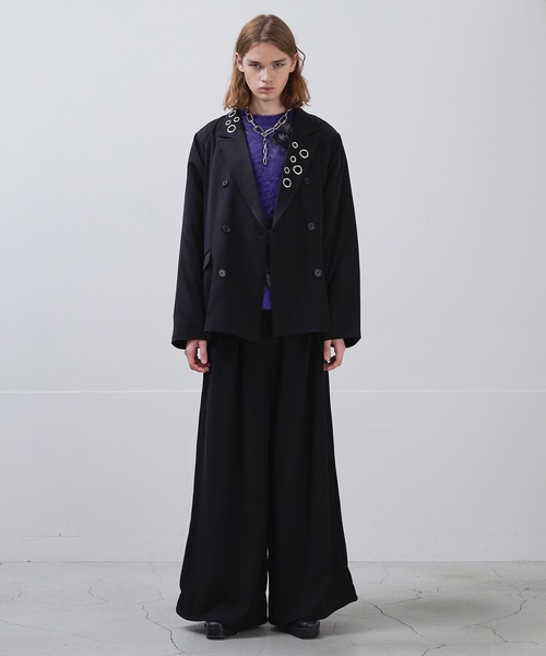 Ellno Loset(エルノロゼット)の「ハトメデザインテーラードジャケット(テーラードジャケット・メンズ・ブラック・X-SMALL/LARGE/MEDIUM/SMALL)」の22枚目の写真