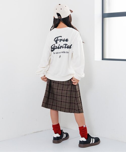 algy(アルジー)の「ミディプリーツチェックスカート(スカート・キッズ・ブラウン/レッド・XX-SMALL/X-SMALL/SMALL/MEDIUM)」の16枚目の写真