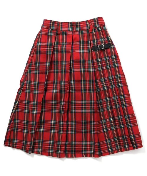 algy(アルジー)の「ミディプリーツチェックスカート(スカート・キッズ・ブラウン/レッド・XX-SMALL/X-SMALL/SMALL/MEDIUM)」の17枚目の写真