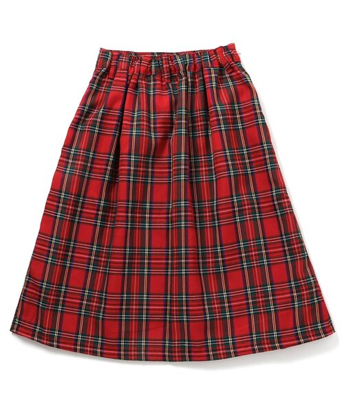 algy(アルジー)の「ミディプリーツチェックスカート(スカート・キッズ・ブラウン/レッド・XX-SMALL/X-SMALL/SMALL/MEDIUM)」の19枚目の写真