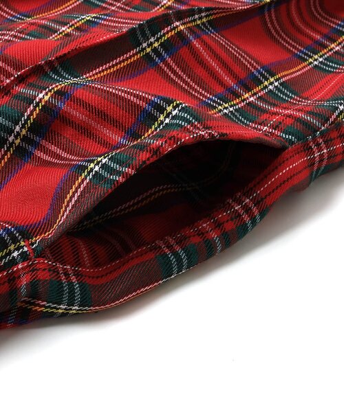 algy(アルジー)の「ミディプリーツチェックスカート(スカート・キッズ・ブラウン/レッド・XX-SMALL/X-SMALL/SMALL/MEDIUM)」の8枚目の写真