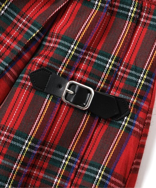 algy(アルジー)の「ミディプリーツチェックスカート(スカート・キッズ・ブラウン/レッド・XX-SMALL/X-SMALL/SMALL/MEDIUM)」の6枚目の写真