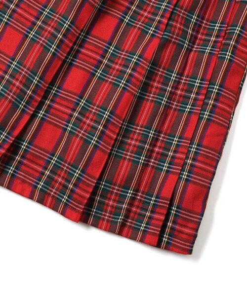 algy(アルジー)の「ミディプリーツチェックスカート(スカート・キッズ・ブラウン/レッド・XX-SMALL/X-SMALL/SMALL/MEDIUM)」の10枚目の写真