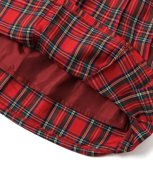 algy(アルジー)の「ミディプリーツチェックスカート(スカート・キッズ・ブラウン/レッド・XX-SMALL/X-SMALL/SMALL/MEDIUM)」の9枚目の写真