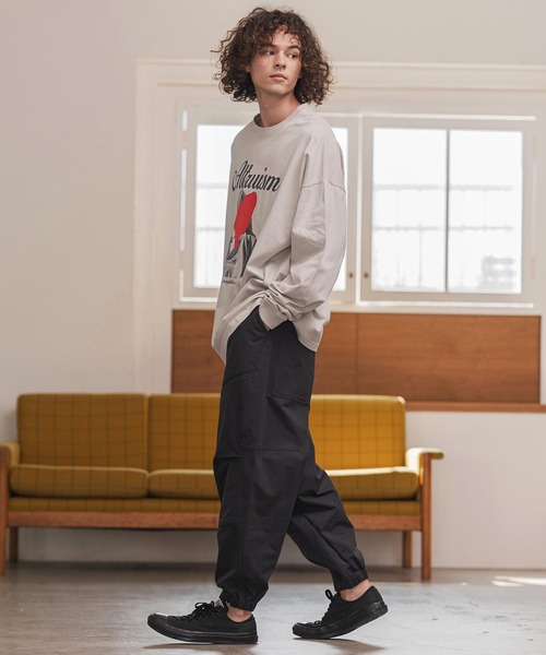 CAMBIO(カンビオ)の「mlt5417- プリントロンT_Altruism カットソー(2502113MCB)(Tシャツ/カットソー・メンズ・ホワイト/ブラック/グレー系その他・S/M/L/XL)」の17枚目の写真