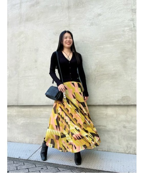 (さるお様) デシグアル ボリュームスカート Desigual｜デシグアルのスカート（グリーン・カーキ/緑色系・フレア