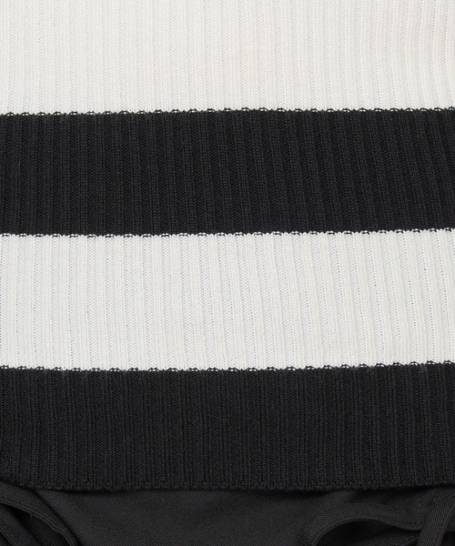 ROYAL PARTY（ロイヤルパーティー）の「ウォッシャブルスキッパーニットトップス（ニット/セーター・レディース・ブラック/マルチ/オフホワイト/グレー/ボルドー・FREE）」の12枚目の写真