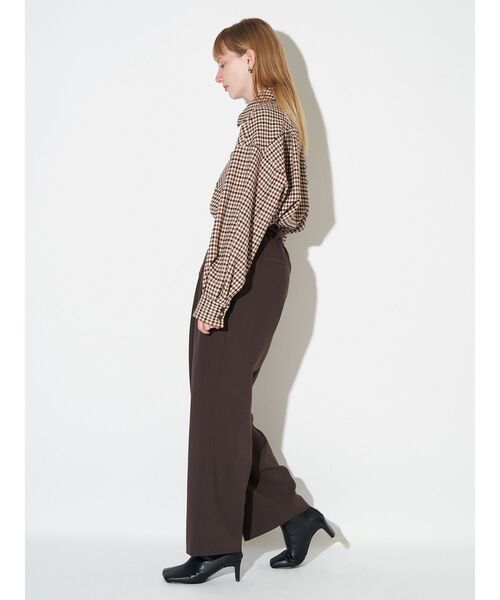 ELENDEEK（エレンディーク）の「バラエティマテリアルオーバーシャツ（シャツ/ブラウス・レディース・オフホワイト/その他1/ブラウン・FREE）」の15枚目の写真