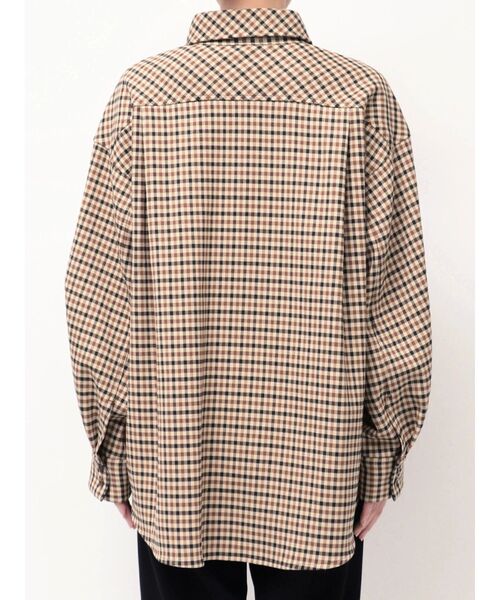 ELENDEEK（エレンディーク）の「バラエティマテリアルオーバーシャツ（シャツ/ブラウス・レディース・オフホワイト/その他1/ブラウン・FREE）」の22枚目の写真