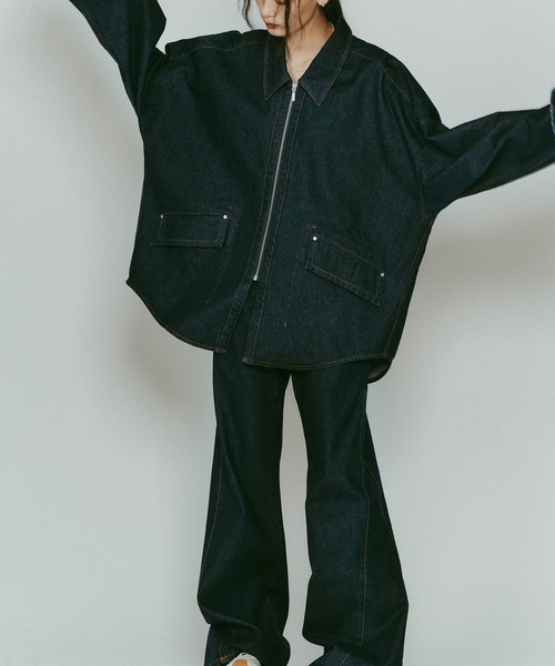 セール】【Knuth Marf】denim over shirt jacket（デニムジャケット