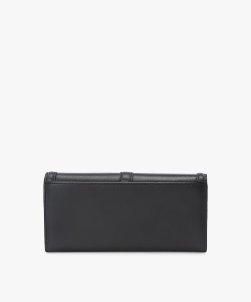 極美品　agnes b. 長財布　デカロゴ　金具　本革　シボ革　黒 極美品 agnes b. 長財布 デカロゴ 金具 本革 シボ革 黒 新品