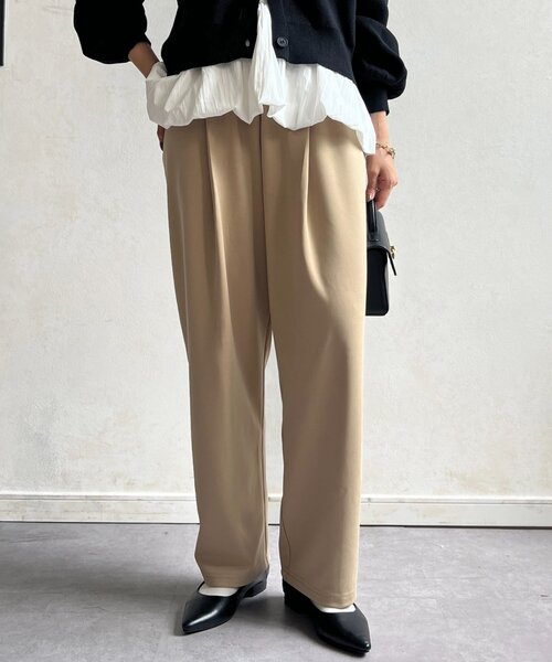 Chez toi（シェトワ）の「カットタックテーパードパンツ（その他パンツ・レディース・グリーン/ベージュ/ブラック・FREE）」の17枚目の写真