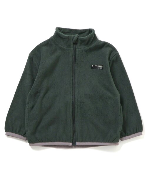 BREEZE（ブリーズ）の「【WEB限定/ジュニア対応】フリースジャケット(セットアップ可)（ブルゾン・キッズ・ブルー/ダークグリーン/アイボリー/ピンク/イエロー・90/100/110/120/130/140）」の6枚目の写真