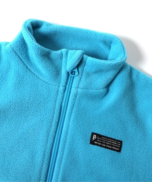 BREEZE（ブリーズ）の「【WEB限定/ジュニア対応】フリースジャケット(セットアップ可)（ブルゾン・キッズ・ブルー/ダークグリーン/アイボリー/ピンク/イエロー・90/100/110/120/130/140）」の14枚目の写真