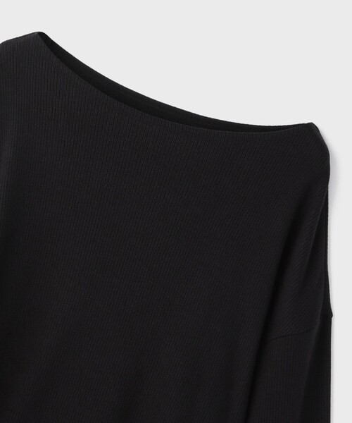 Diagram（ダイアグラム）の「アシメテレコカットトップ（Tシャツ/カットソー・レディース・レッド/ブラウン/ブラック・36）」の15枚目の写真