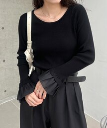 CAPRICIEUX LE'MAGE（カプリシューレマージュ）の「フレアカフスニット（ニット/セーター）」