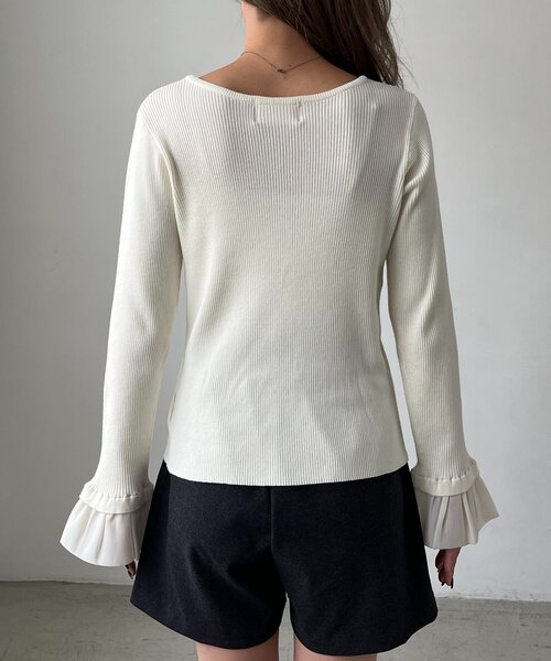 CAPRICIEUX LE'MAGE（カプリシューレマージュ）の「フレアカフスニット