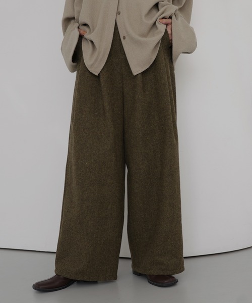 セール】ツイードタックパンツ（スラックス）｜hellam（へラム）の