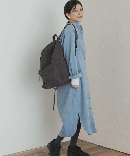 URBAN RESEARCH DOORS(アーバンリサーチドアーズ)の「『WEB/一部店舗限定カラー』『UR TECH』コーデュロイシャツワンピース(ワンピース・レディース・ベージュ/グレー/ライトブルー/オレンジ/マスタード・MEDIUM/SMALL)」の21枚目の写真