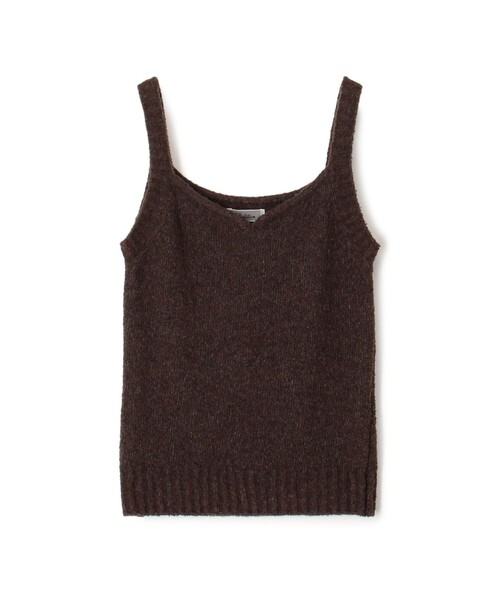 EDITION(エディション)の「ウールブークレー ニット キャミソール(ニット/セーター・レディース・キャメル/ピンク・FREE)」の1枚目の写真