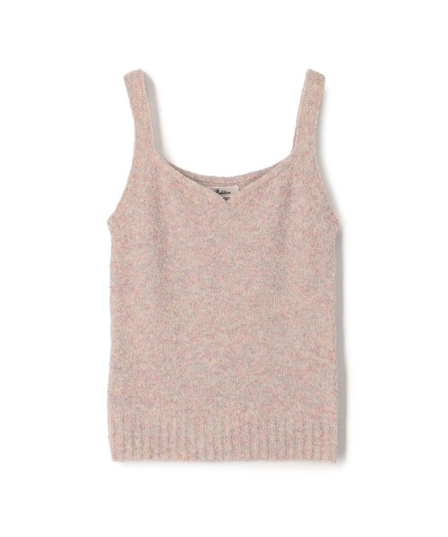 EDITION(エディション)の「ウールブークレー ニット キャミソール(ニット/セーター・レディース・キャメル/ピンク・FREE)」の2枚目の写真