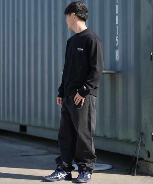 NEW ERA(ニューエラ)の「【ムラサキスポーツ限定】NEW ERA/ニューエラ SWEAT CREW NORIGIN MS スウェット 14877276/14877277(スウェット・メンズ・アイボリー/ブラック・M/L/2XL/XL)」の17枚目の写真