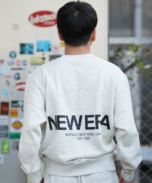 NEW ERA(ニューエラ)の「【ムラサキスポーツ限定】NEW ERA/ニューエラ SWEAT CREW NORIGIN MS スウェット 14877276/14877277(スウェット・メンズ・アイボリー/ブラック・M/L/2XL/XL)」の8枚目の写真