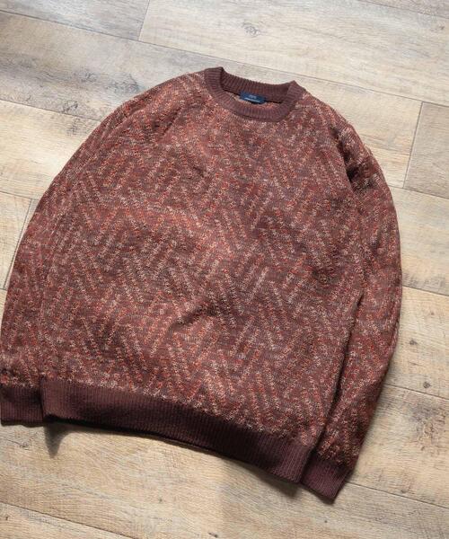 ITEMS URBANRESEARCH（アイテムズ アーバンリサーチ）の「ミックスカラー プルオーバー ニット（ニット/セーター・メンズ・ブラック/ブラウン/ブルー系その他・MEDIUM/LARGE）」の3枚目の写真