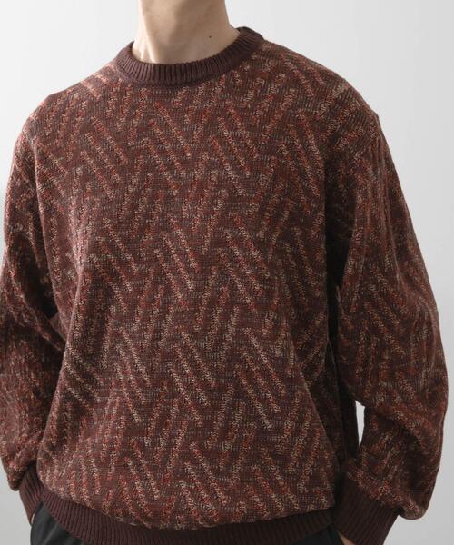 ITEMS URBANRESEARCH（アイテムズ アーバンリサーチ）の「ミックスカラー プルオーバー ニット（ニット/セーター・メンズ・ブラック/ブラウン/ブルー系その他・MEDIUM/LARGE）」の14枚目の写真
