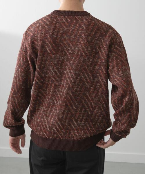 ITEMS URBANRESEARCH（アイテムズ アーバンリサーチ）の「ミックスカラー プルオーバー ニット（ニット/セーター・メンズ・ブラック/ブラウン/ブルー系その他・MEDIUM/LARGE）」の17枚目の写真